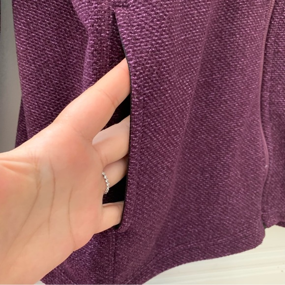 Duluth Trading Co. Checkpoint Violet Full Zip Jacket Mock Neck Softshell Fleece - Picture 7 of 8